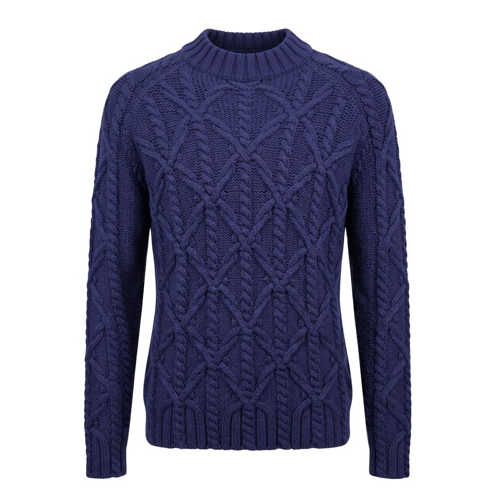 Malo Blue Cotton Men Sweater - Eljoys Fashion 