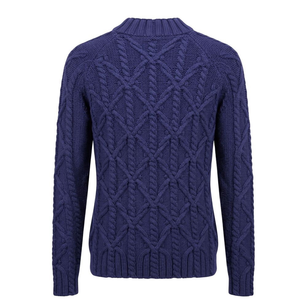 Malo Blue Cotton Men Sweater - Eljoys Fashion 
