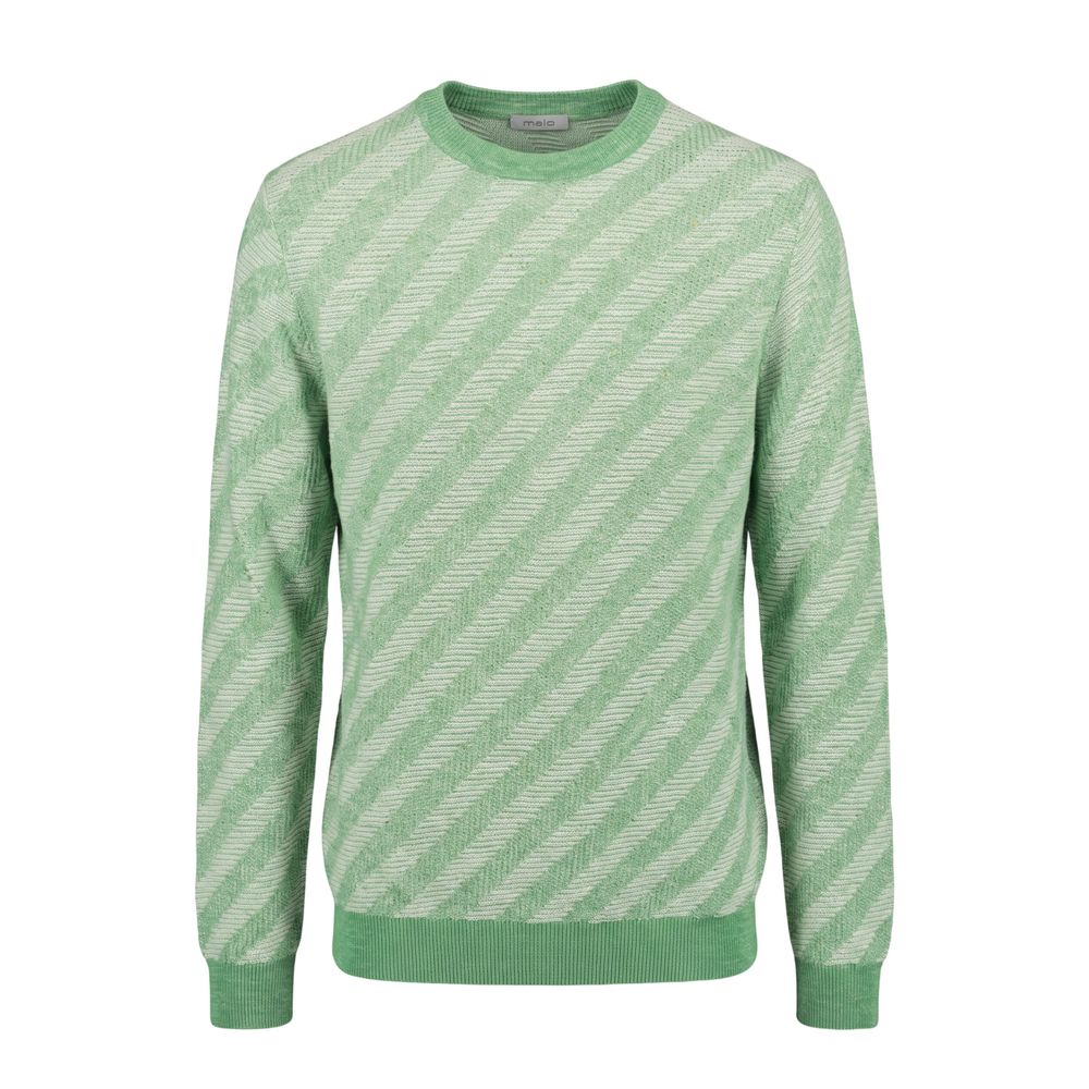 Malo Green Linen Men Sweater - Eljoys Fashion 