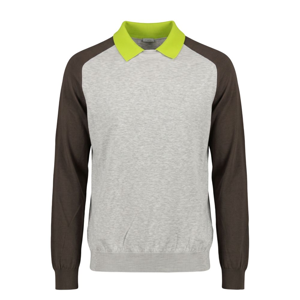 Malo Grey Cotton Men's Sweater - Eljoys Fashion 
