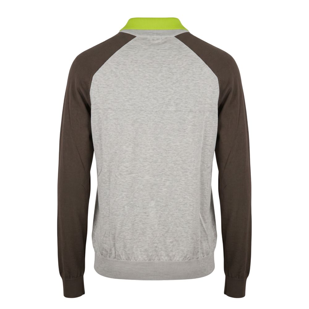 Malo Grey Cotton Men's Sweater - Eljoys Fashion 