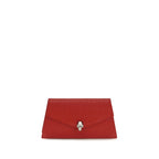 Alexander McQueen Red Calf Leather Bos Taurus Clutch Bag - Eljoys Fashion 