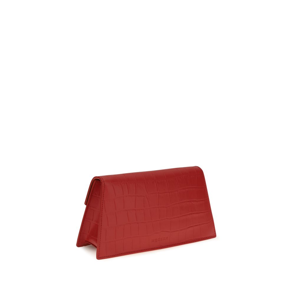 Alexander McQueen Red Calf Leather Bos Taurus Clutch Bag - Eljoys Fashion 