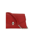 Alexander McQueen Red Calf Leather Bos Taurus Clutch Bag - Eljoys Fashion 