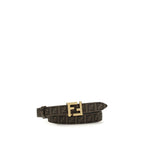Fendi Black Calf Leather Bos Taurus Regular Belt - Eljoys Fashion 