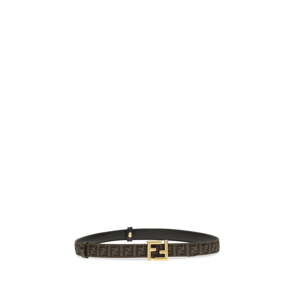 Fendi Black Calf Leather Bos Taurus Regular Belt - Eljoys Fashion 
