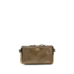 Valentino Garavani Brown Napa Leather / Calf Bos Taurus Shoulder Bag - Eljoys Fashion 