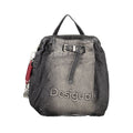 Desigual Black Cotton Womens Backpack - Eljoys Fashion 