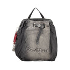 Desigual Black Cotton Womens Backpack - Eljoys Fashion 