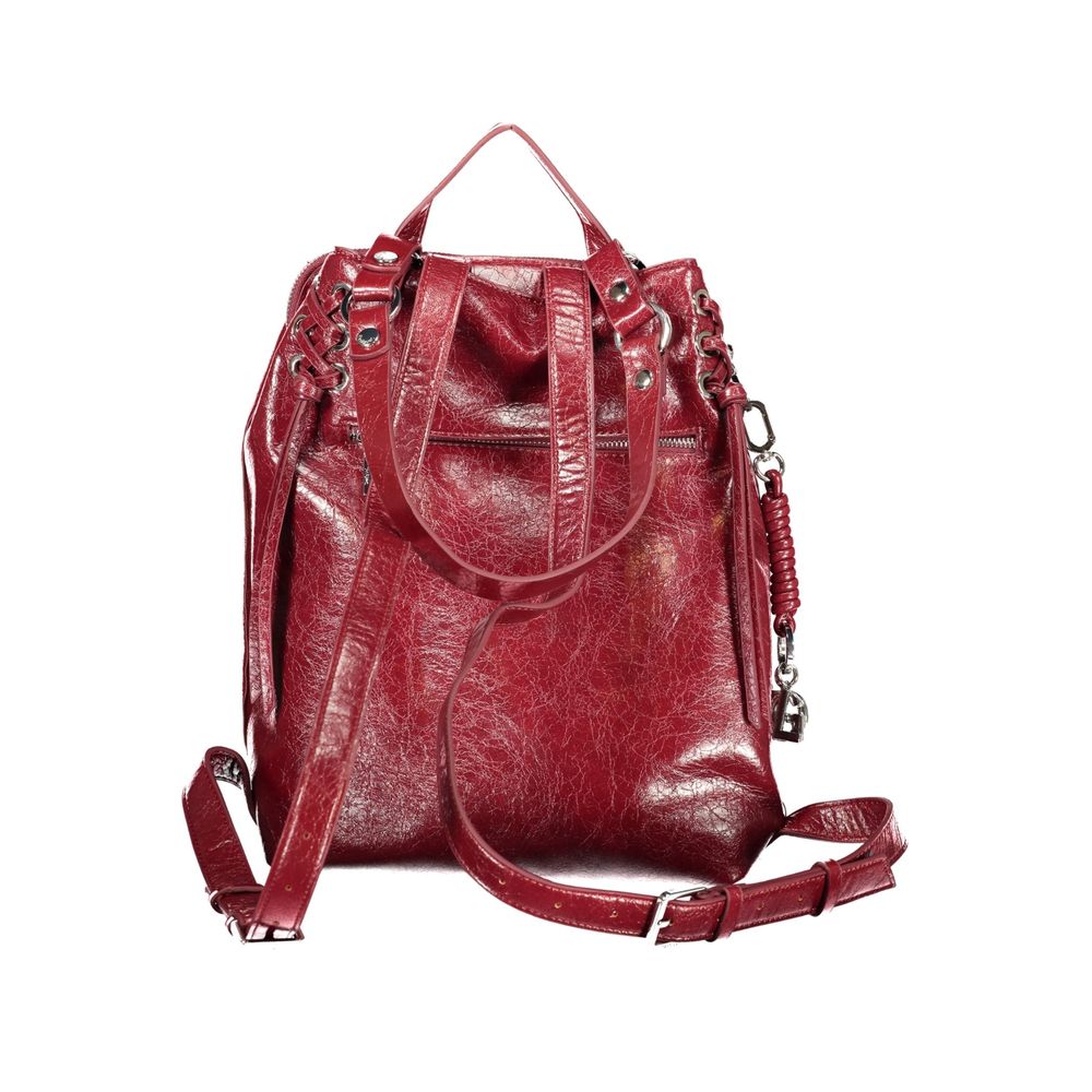 Desigual Red Poliuretano Women's Backpack - Eljoys Fashion 