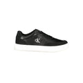 Calvin Klein Black Polyurethane Men's Sneaker - Eljoys Fashion 