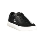 Calvin Klein Black Polyurethane Men's Sneaker - Eljoys Fashion 