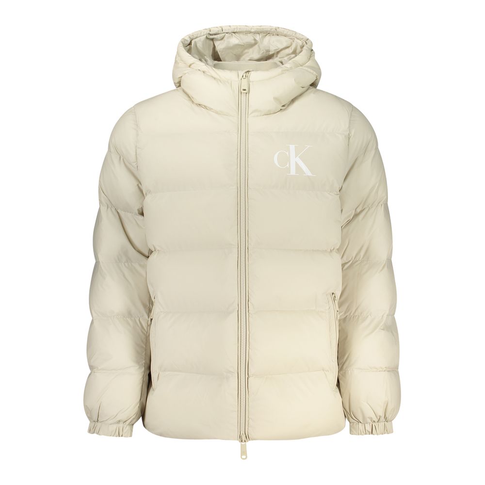 Calvin Klein Beige Polyamide Shell Jacket - Eljoys Fashion 