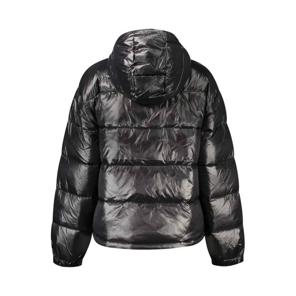 Calvin Klein Black Nylon Full-Length Jacket - Eljoys Fashion 