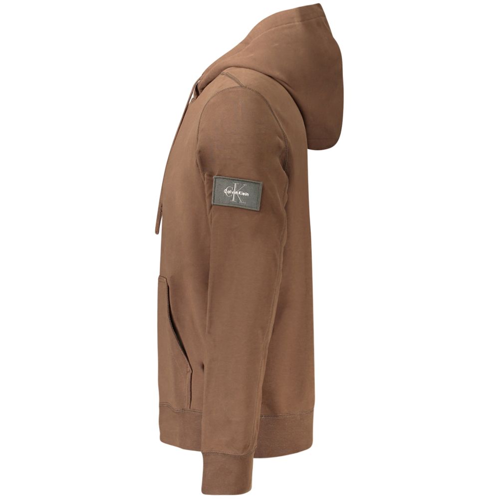 Calvin Klein Brown Cotton Sweatshirt - Eljoys Fashion 