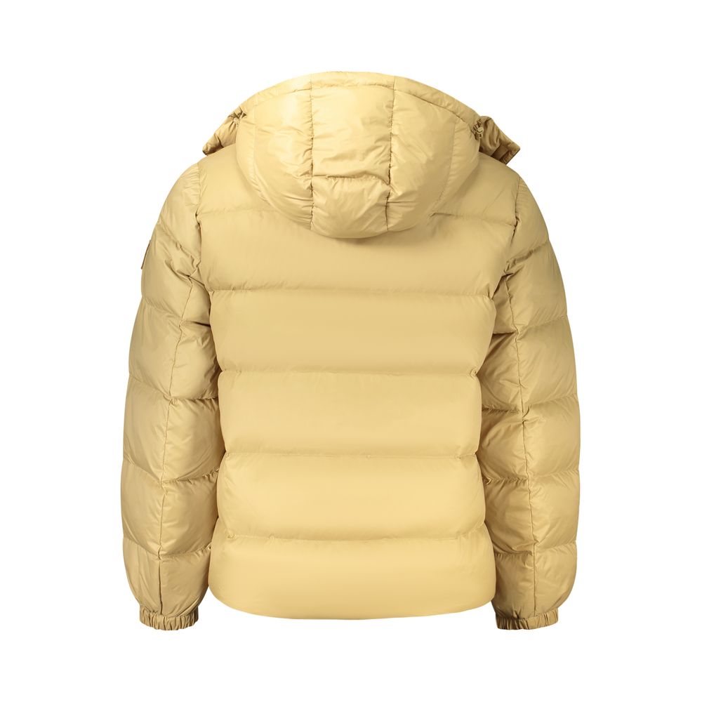 Calvin Klein Beige Nylon Full-Length Jacket - Eljoys Fashion 
