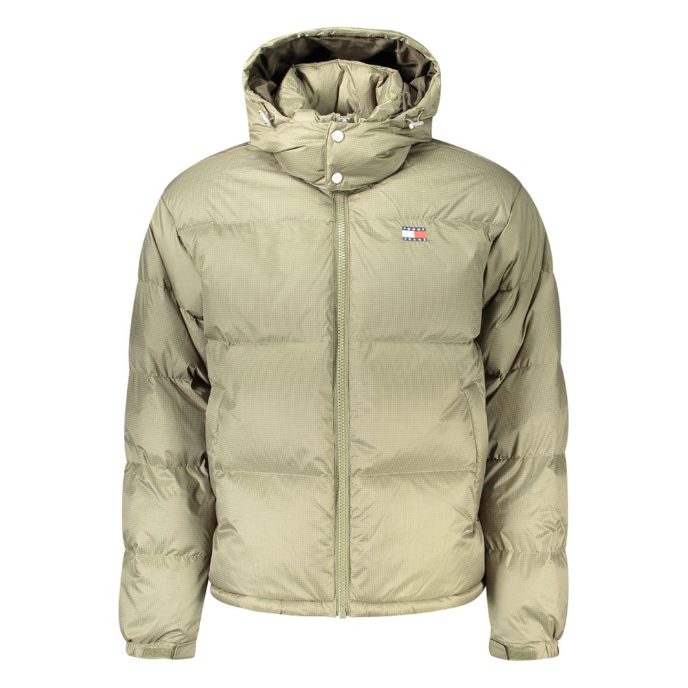 Tommy Hilfiger Green Polyester Full-Length Jacket - Eljoys Fashion 