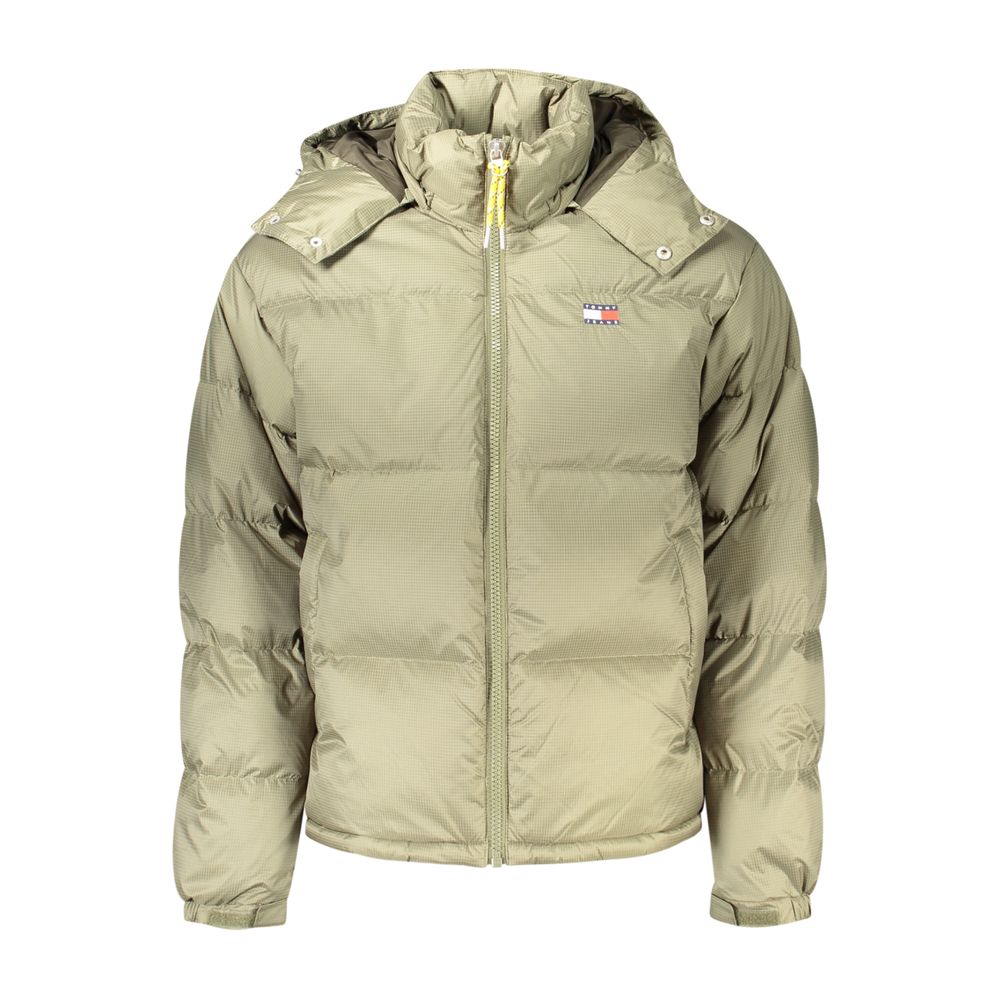 Tommy Hilfiger Green Polyester Full-Length Jacket - Eljoys Fashion 