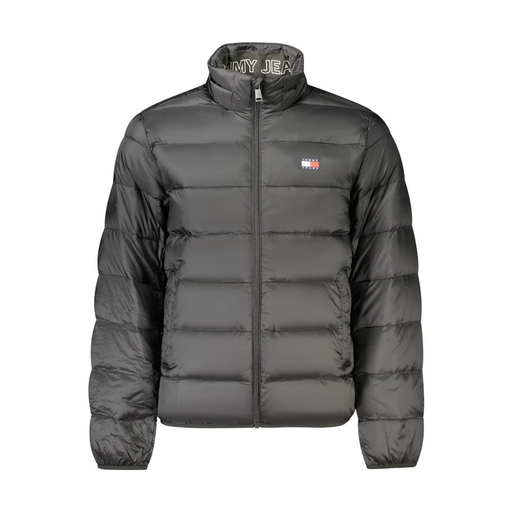 Tommy Hilfiger Black Polyester Men's Jacket - Eljoys Fashion 