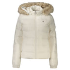 Tommy Hilfiger White Polyester Women's Jacket - Eljoys Fashion 