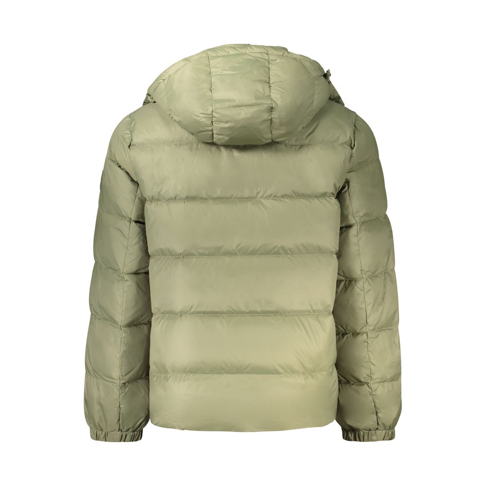 Calvin Klein Green Nylon Full-Length Jacket - Eljoys Fashion 