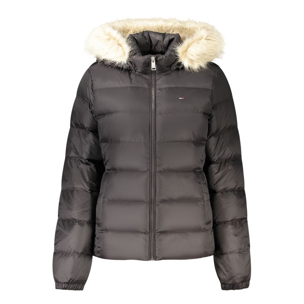 Tommy Hilfiger Black Polyester Women's Jacket - Eljoys Fashion 