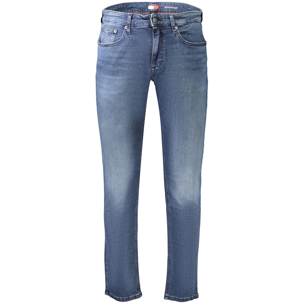 Tommy Hilfiger Blue Cotton Slim Fit Jeans - Eljoys Fashion 