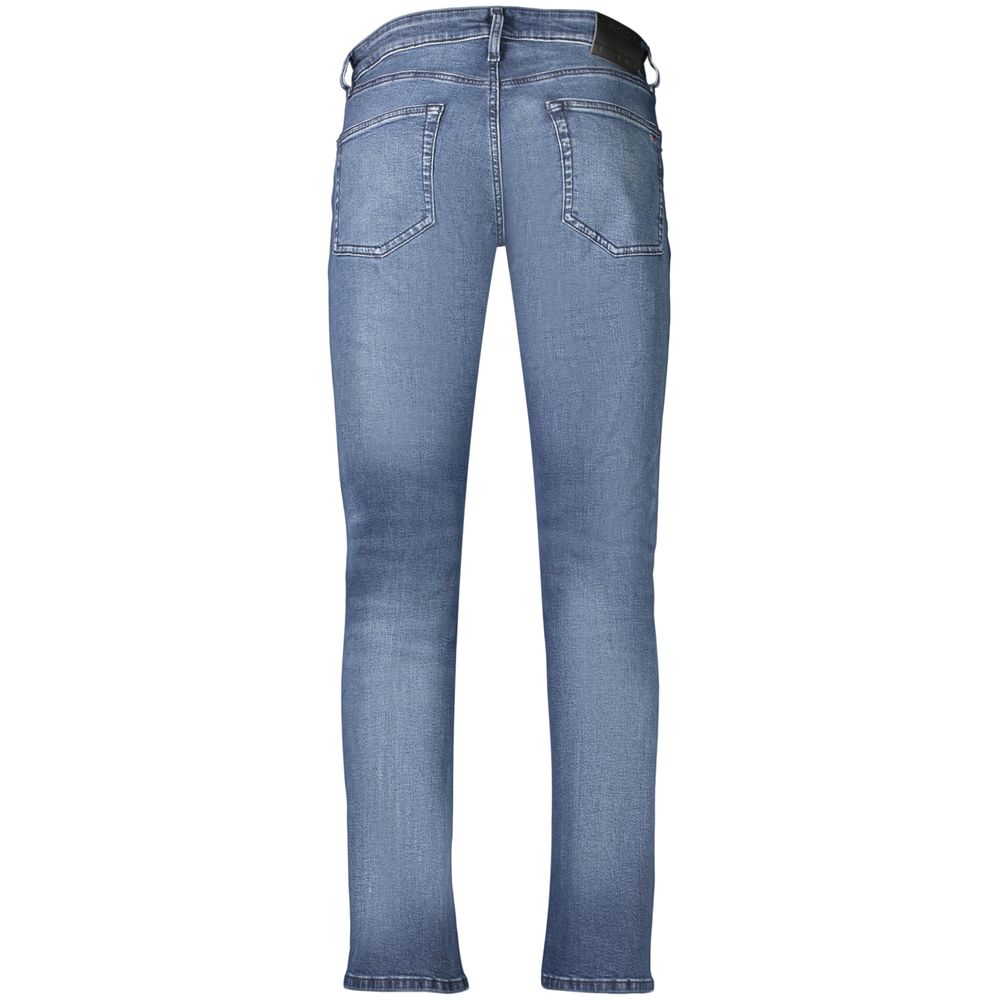 Tommy Hilfiger Blue Cotton Slim Fit Jeans - Eljoys Fashion 