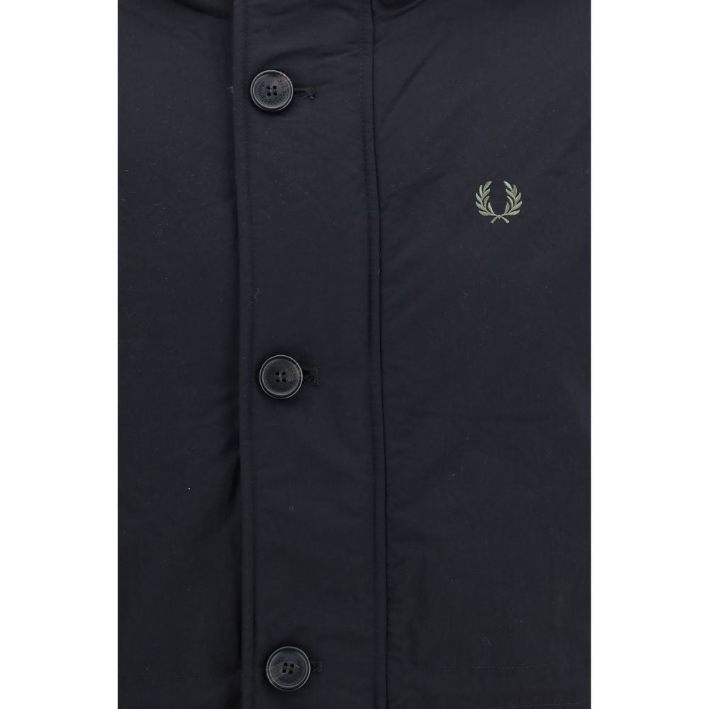Fred Perry Black Recycled Polyamide Parka - Eljoys Fashion 