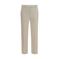 Brunello Cucinelli Beige Cotton Dress Pants - Eljoys Fashion 