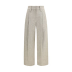 Brunello Cucinelli Beige Wool Oves Aries Dress Pants - Eljoys Fashion 