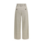 Brunello Cucinelli Beige Wool Oves Aries Dress Pants - Eljoys Fashion 
