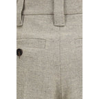 Brunello Cucinelli Beige Wool Oves Aries Dress Pants - Eljoys Fashion 