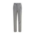 Brunello Cucinelli Gray Wool Oves Aries Dress Pants - Eljoys Fashion 