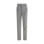 Brunello Cucinelli Gray Wool Oves Aries Dress Pants - Eljoys Fashion 
