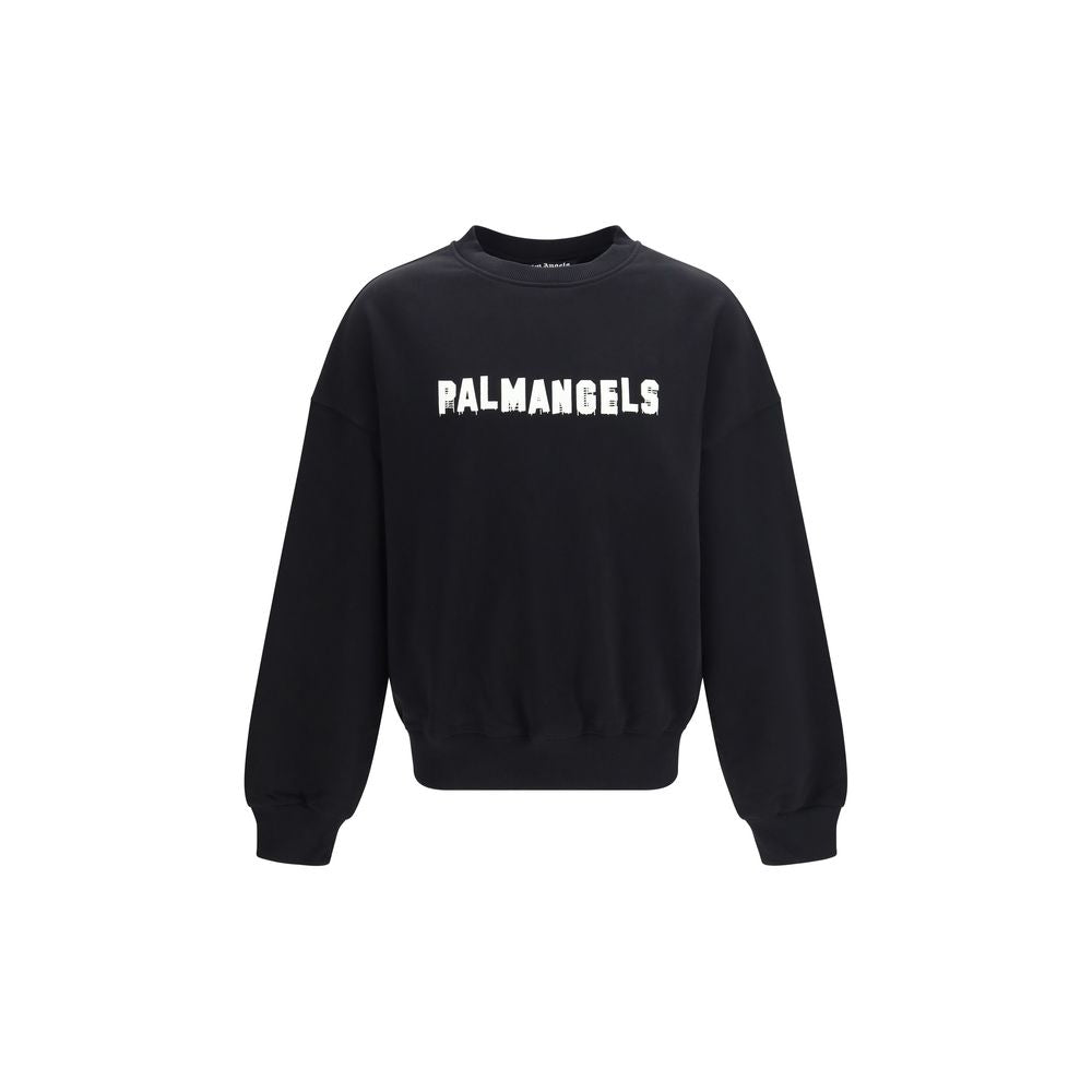 Palm Angels Black Cotton Sweatshirt - Eljoys Fashion 