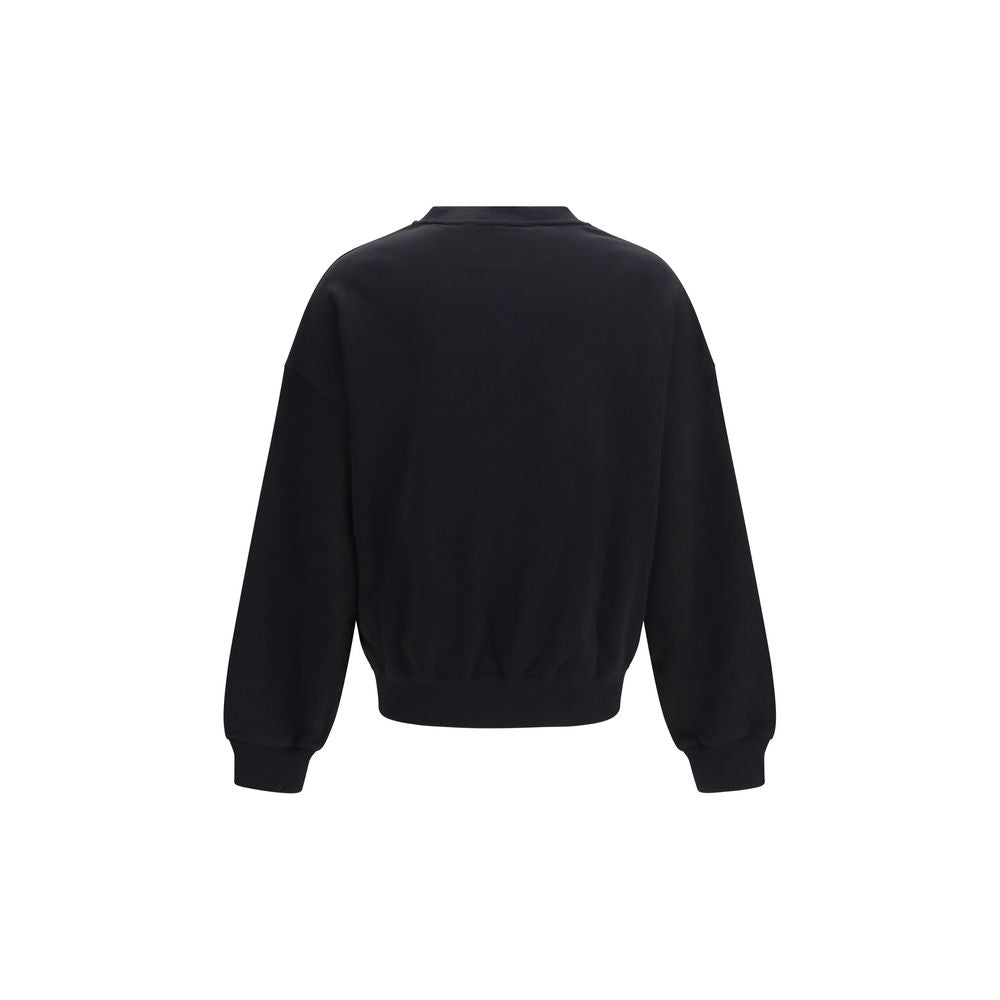 Palm Angels Black Cotton Sweatshirt - Eljoys Fashion 