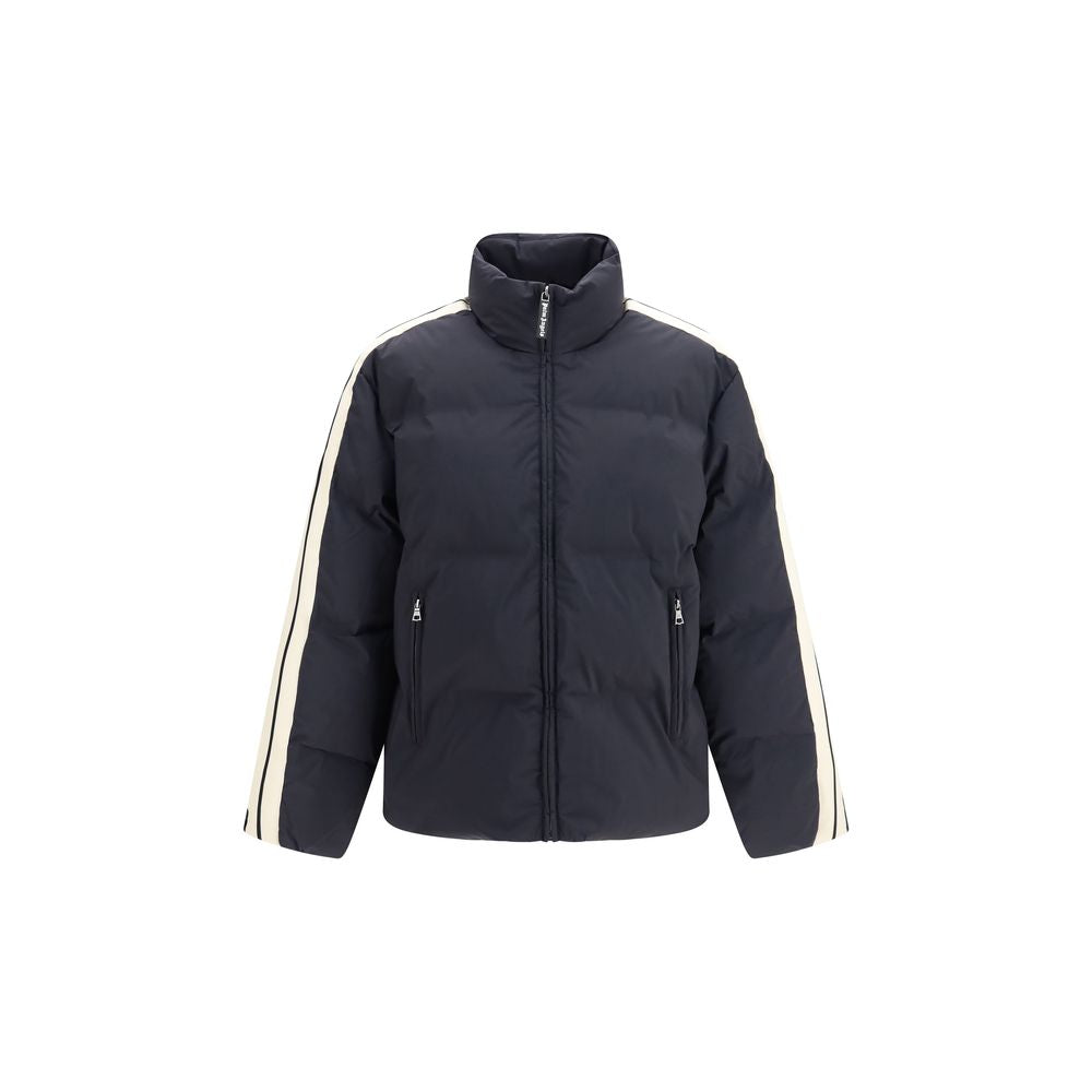 Palm Angels Black Polyamide Full-Length Jacket - Eljoys Fashion 