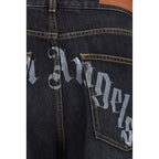 Palm Angels Black Cotton Jeans Denim - Eljoys Fashion 