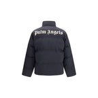Palm Angels Black Polyamide Full-Length Jacket - Eljoys Fashion 