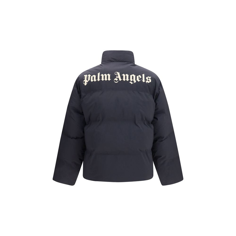 Palm Angels Black Polyamide Full-Length Jacket - Eljoys Fashion 