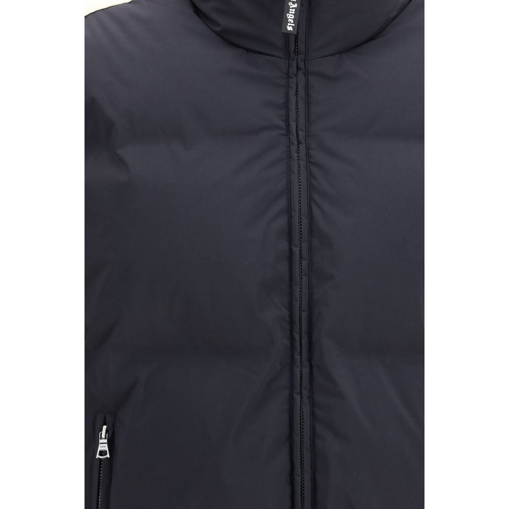 Palm Angels Black Polyamide Full-Length Jacket - Eljoys Fashion 
