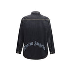 Palm Angels Blue Denim Shirt - Eljoys Fashion 