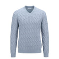 Malo Light Blue Wool Men Sweater - Eljoys Fashion 