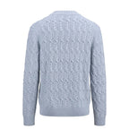 Malo Light Blue Wool Men Sweater - Eljoys Fashion 