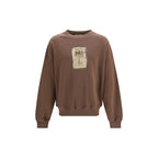 Palm Angels Brown Cotton Sweatshirt - Eljoys Fashion 