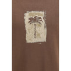 Palm Angels Brown Cotton Sweatshirt - Eljoys Fashion 