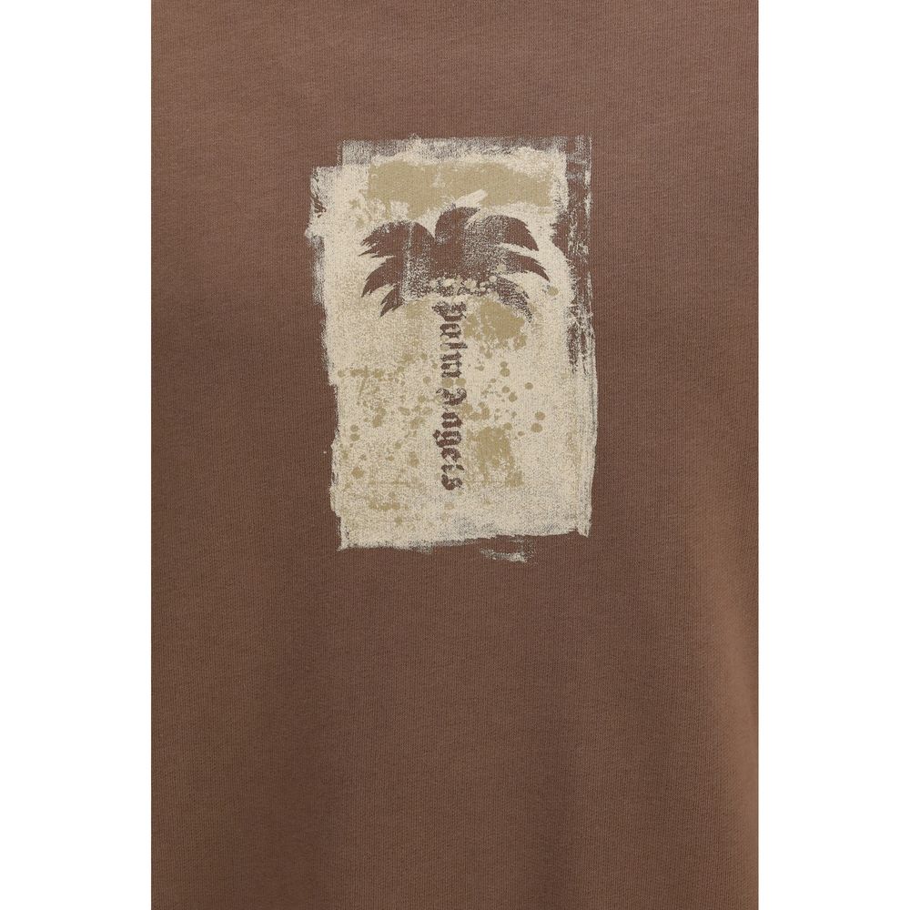 Palm Angels Brown Cotton Sweatshirt - Eljoys Fashion 