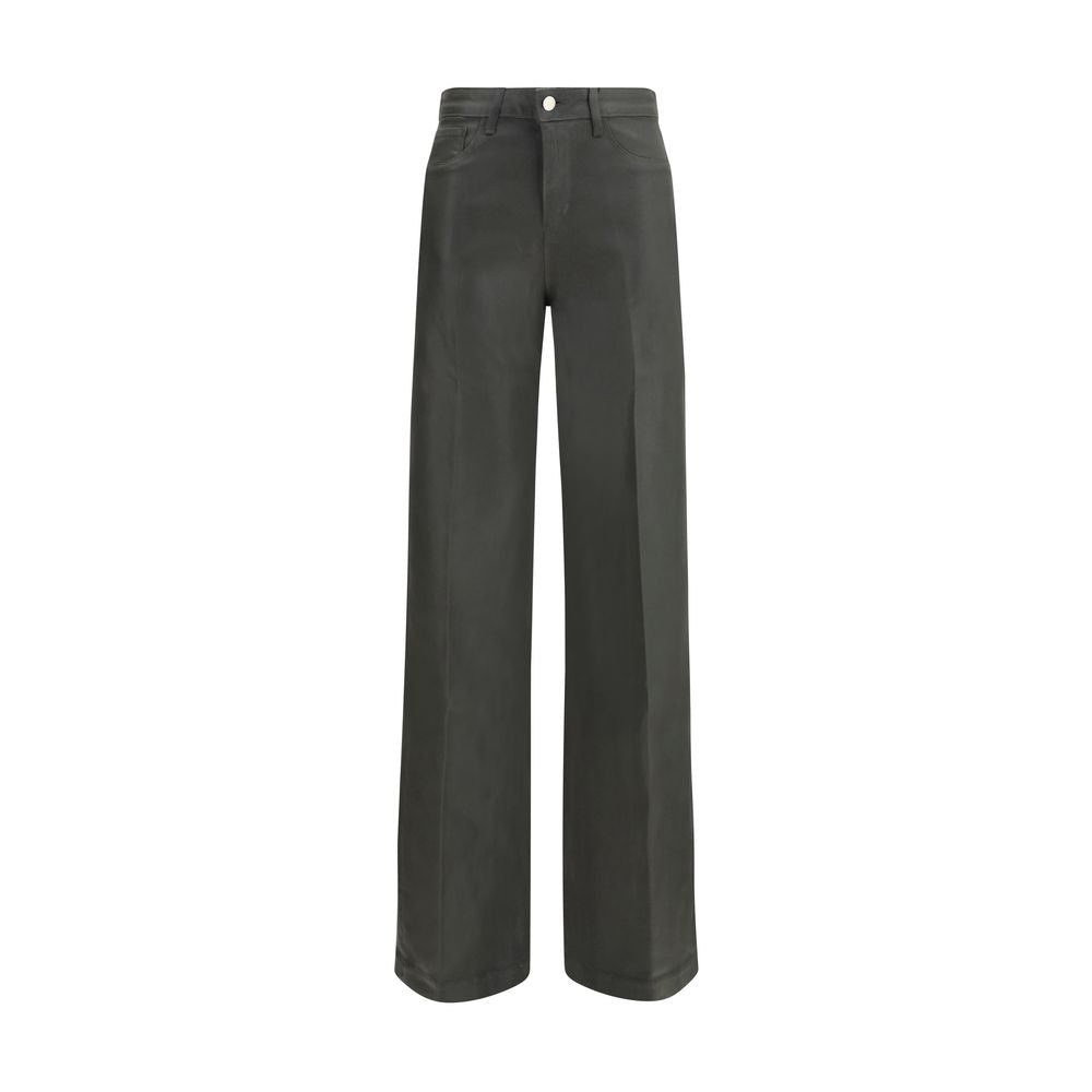 L'Agence Bicolor Cotton Flared Jeans - Eljoys Fashion 