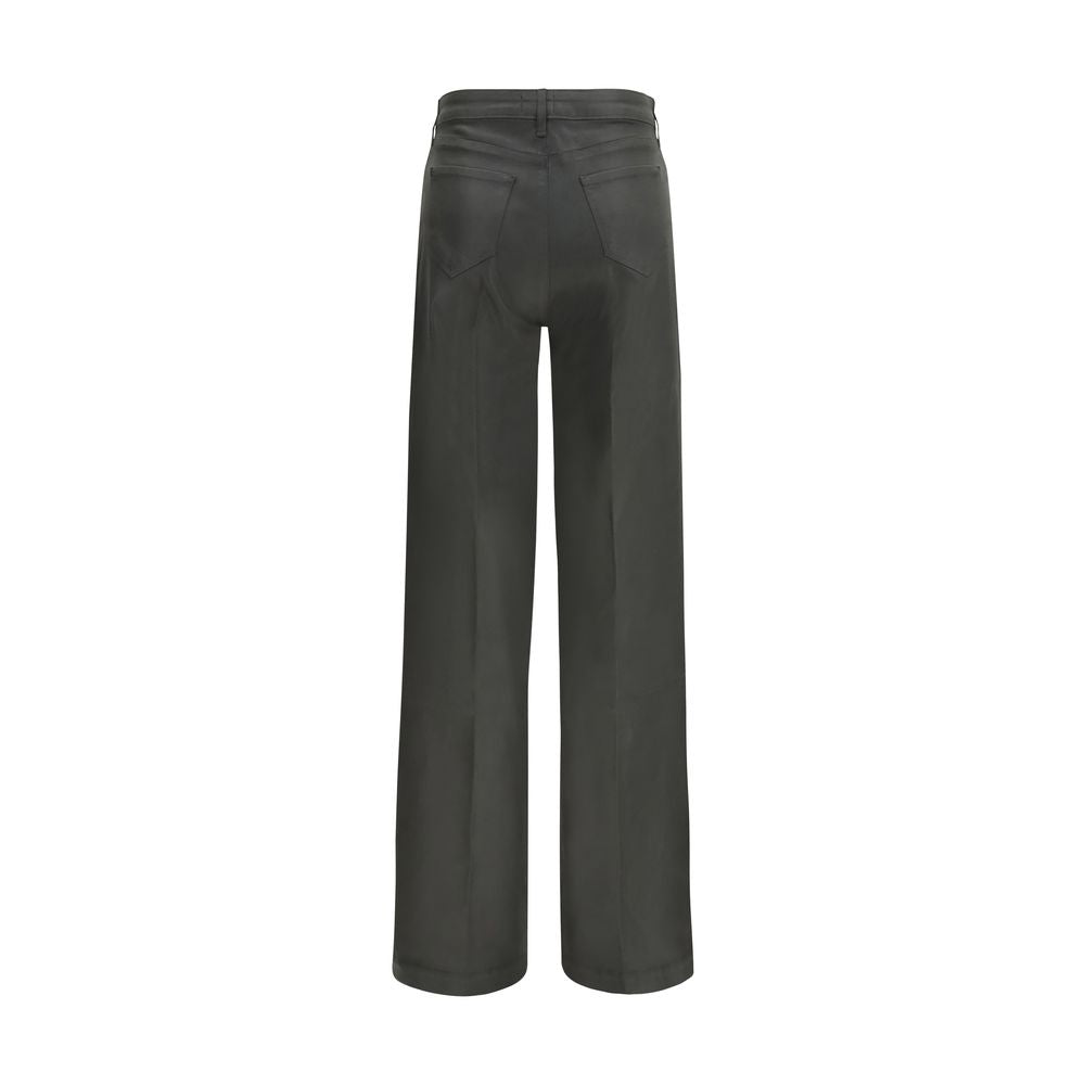 L'Agence Bicolor Cotton Flared Jeans - Eljoys Fashion 